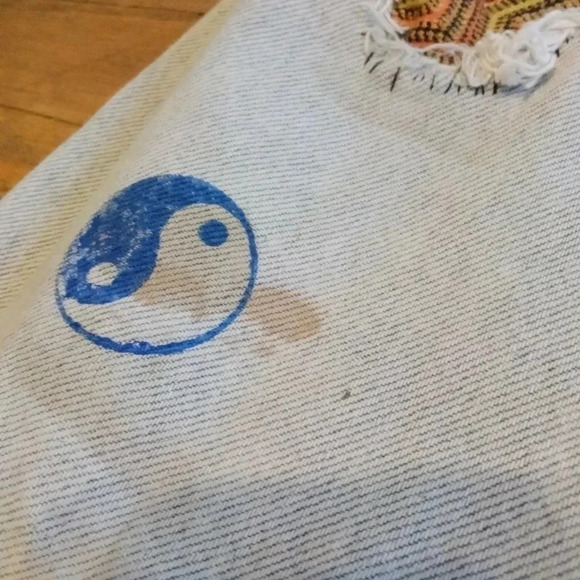 Hippie Bell Bottom Flare Jeans 31x30 Calvin Klein - Picture 11 of 15